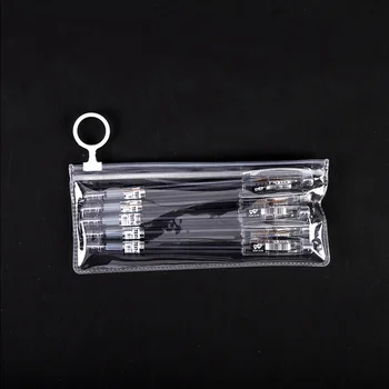 1000pcs/daudz PVC Caurspīdīga Aploksnē Saistvielu Pocket pen soma plastmasas ūdensizturīgs apakšveļa soma Kosmētikas Soma Custom izmēri