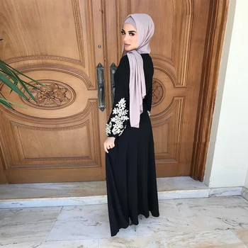 NEW2021 Ramadāna Kaftan Dubaija Abaya turchia donne musulmane abito Hijab Islāmu caftano Marokens abiti abiti Eid Mubarak Drēbes