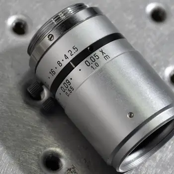 Japānas 060509 50mm 1:2.5 rūpniecības kameras objektīvs C mount