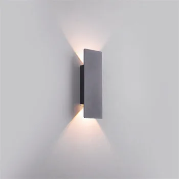 8M Modernu LED Sienas Lampas Armatūra Creative Black Dekoratīvā Brā Gaismas Mājas Guļamistabas Koridors