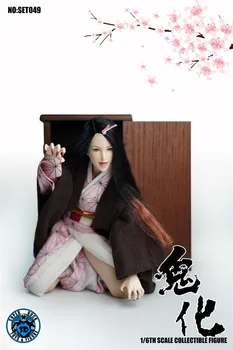 SET049 1/6 Japāņu Animācijas Demonization Mizuko Kostīms Komplekts Apģērba Modelim TBL Sieviešu Karavīrs S24A Rīcības Attēls Noliktavā