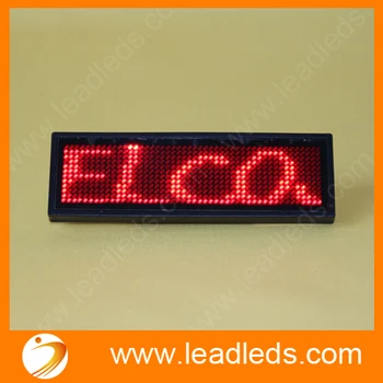 10pcs/daudz LED nosaukumu žetons kartē ar sarkanu krāsu un USB programmējams, kabeļu Bezmaksas piegāde