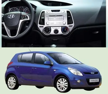 Auto Fascias 2 Din Audio Panelis Rāmis Dash Komplekts Hyundai i20 2009 2010 2011 2012 2013