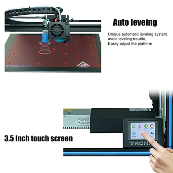 TRONXY X5SA-400 24V Barošanas Kuba Pilnas Metāla Kvadrātveida Siltuma gulta 3D Printeri DIY Komplekti ar Cv Izdrukāt un 3,5 collu Touch Screen