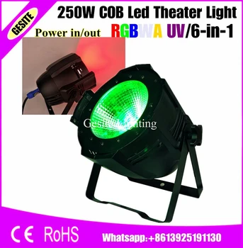 6pcs/daudz Profesionālās Skatuves Apgaismojums 6in1 RGBWA UV LED Var Par 200 watt DMX Par64 Mazgāt 200w COB LED
