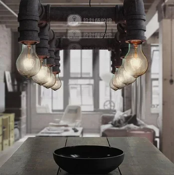 Amerikāņu klasiskās Edison kulons gaismas piekariņu gaismas vintage rūpniecības apgaismojums stila Satur Edison spuldzes Bezmaksas piegāde