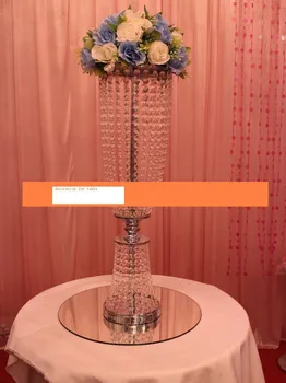 Vairumtirdzniecības 80cm kāzu ziedu turētāju puses skatuves dekori kristāla kāzu ceļa novest aksesuāri / kāzu galda notikumu partijas apdare