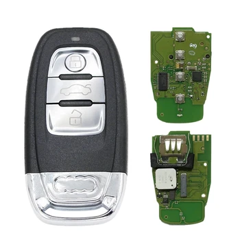 Audi A4 A5 A6 A7 A8 Q5 S4 RS4, S5, RS5 Keyless Go Viedās Tālvadības Atslēgu 315Mhz/433Mhz/868Mhz Auto Keyless Smart Remote Key
