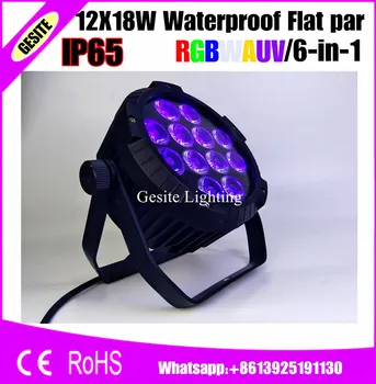 6pcs/daudz ūdensizturīgs Super Spilgti LED Par Gaismu 12x18W RGBWAP 6IN1 Posmā Mazgāt Apgaismojums