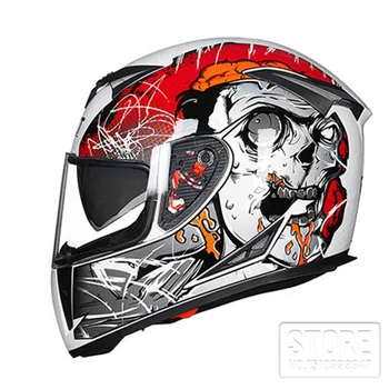 JAUNU GXT358 motociklu ar pilnu sejas aizsargķiveres, ziemā silts dubultā ķiveres sejsegu Kasko Motociklu capacete Cruiser Touring ķiveres
