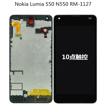 Par Nokia Lumia 540 RM-1141 LCD Ekrānu Digitizer Touch Paneļa Montāža Nomaiņa Nokia 550 RM-1127