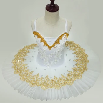 2017 jauno Baleta kostīmu pieaugušo baleta marli kleita baltā gulbja deju kleitu Pieaugušo Profesionālo Gulbju Ezers Tutu Baleta Kostīms, kleita
