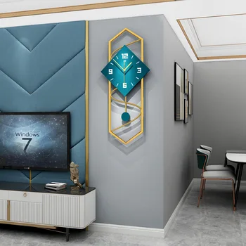 Skatīties sienas pulkstenis dzīvojamā istabā Ziemeļvalstu mūsdienu radošo vienkāršs pulkstenis mājas modes personība mākslas apdare kvarca pulkstenis