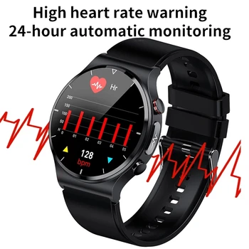 Smart Skatīties Vīrieši Sievietes EKG+PPG Ķermeņa Temperatūra, asinsspiediens, Sirdsdarbības IP68 Ūdensnecaurlaidīga Bezvadu Lādētāju Smartwatch 360*360 HD