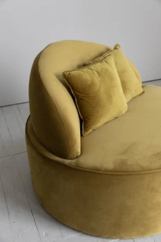 Unikālo gadsimta Vidum retro minimālisma apļveida formas mēbeles atpūtas atpūtas krēsls vienu medus dīvāns uzstādīt mēbeles