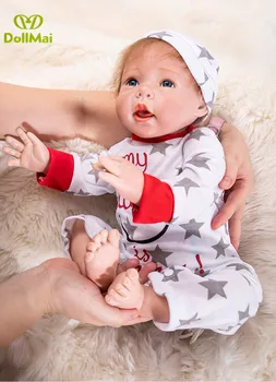 Bebes atdzimis zēns lelles 50cm silikona atdzimis bērnu lelles jaundzimušo dzīvs bērnu lelles dāvana bērnu rotaļlietas soft touch reālu meklē