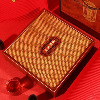 Vintage Tējas Uzglabāšanas Kaste Dabas Bambusa Koka Upscale Dāvanu kastīte Ķīniešu Kung Fu Tējas Komplekts Teaware Piederumi 375g Puer Kastes Dekors