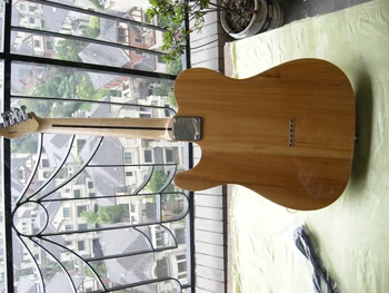 Ķīna ģitāra rūpnieciski pielāgotu jauno Dabas krāsu Pelnu ķermeņa kļavu klaviatūra US, elektriskā Ģitāra, 9yue13