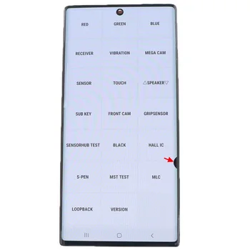 Oriģināls AMOLED LCD SAMSUNG Galaxy Piezīme Plus 10 N975F Displejs note10+ LCD skārienekrānu, Digitizer Nomaiņa Ar Punktiem
