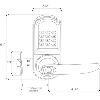 TT Bloķēšanas Bluetooth Smart Lock Bezvadu Paroli Elektronisko Durvju Roktura Bloķēšanas Paroles Saprātīga Slēdzene Ar atslēgu, Metāla