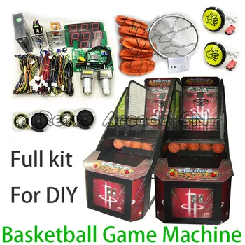 DIY Arcade basketbola spēli mašīna pilna komplekta ar PHB mātesplati, vadi, pavadas, barošanas, monētu apstrādes, biļešu izsniegšanas iekārtas