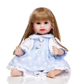 Ir 2021. Jaunu 50cm ir 2021. bērnu lelles silikona viny Atdzimis bērnu Meitene poupee boneca bērnu mīksto rotaļlietu bērniem, dāvanu