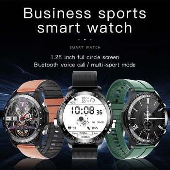 696 Fitnesa Tracker EKG PPG SPO2 Zilo Zobu Zvanu High-end Jostas Modes Smart Skatīties Biznesa Vīriešiem MV60 Ķermeņa Temperatūra Smartwatch