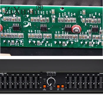 EQ215 dual 15 segmentu ekvalaizers 1U importēto komponentu profesionālās skatuves kāzu KTV konferences audio grafiskais ekvalaizers