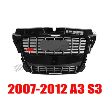 Audi A3 S3 2008. - 2012. gadam RS3 Šūnveida Režģis Melnas Priekšējās Restes Chrome Gredzeni