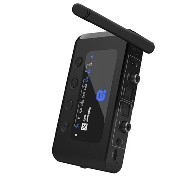 MR265 bezvadu mūzikas Bluetooth 5.0 audio uztvērējs, raidītājs 2-in-1 aptX HD koaksiālo vai optiskās šķiedras skaļrunis