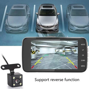 4 Collu Auto Dash Cam 1080P Video DVR Reģistratoru Braukšanas Ieraksti GPS Dashcam Dash Cam Auto Reģistrators Autostāvvieta Monitors Auto Izturīgs