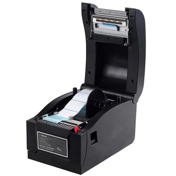 80mm Siltuma Svītrkoda etiķešu printeri Augstas kvalitātes Uzlīmju printeri drukāt Ātri Atbalsta svītrkodu Qr kodu drukāšana