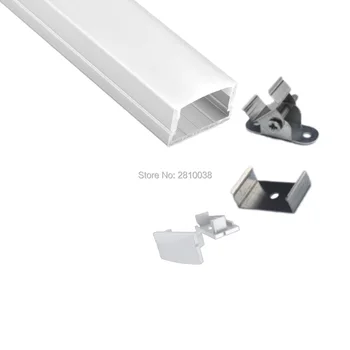 300 X 1M Komplekti/Daudz uz Virsmas montēta led lentes profils alumīnija U izmēra alumīnija profils led ekstrūzijas sienu griestu lampas