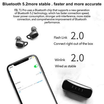 T1Pro TWS Bluetooth 5.0 Austiņas Lādēšanas Box Bezvadu In-Ear Austiņu Aktīvā Trokšņa Slāpēšanas Stereo Earbuds Austiņas Ar Mic