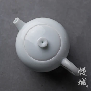 Zilā un baltā porcelāna tējkanna pot Japāņu sadzīves keramikas Kung Fu tējas komplekts antīkās Ķīnas teaware tējkanna dāvanu tējas infuser