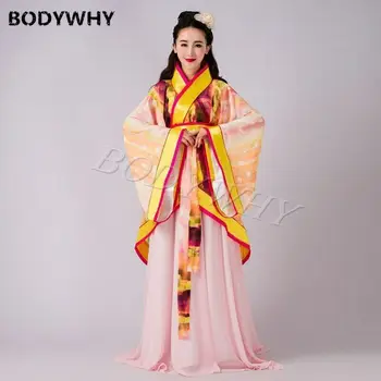Jauns Tradicionālo Hanfu Tērpu Izšūšana Austrumu Senās Tautas Deju Pasaku Elegants Cosplay Kleitu, Uzvalku Ilgi