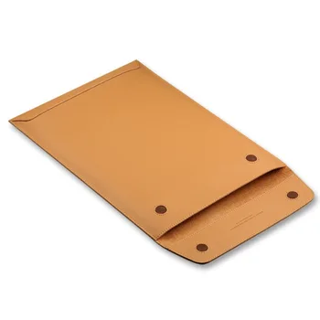 īstas ādas klēpjdatora soma ūdensizturīgs vīriešiem 11.6 13 15 16 collu notebook sleeve gadījumā Aploksnē soma macbook air 13.3 pro14 tīklene
