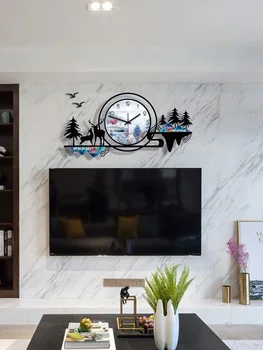 Sienas pulksteņi mūsdienu dizaina 3D sienas pulkstenis, sienas uzlīmes, mājas dekoru, sienas rotājumi dzīvojamās istabas sienas ornaments sienas digitālais pulkstenis
