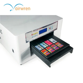 Tintes UV Plakanvirsmas Printeris Business Card Printing Machine Ar Zemu Cenu, A3 Izmērs AR-LED Mini4 Printeri