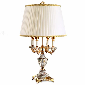 Luksusa Kristāla galda lampas modernās viesistabas, guļamistabas gultas lampa modes Hotel dekoru Kristāla Galda Gaismas