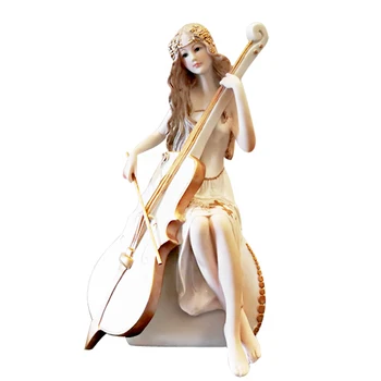 Eiropas stila mūzikas skaistuma rotājumi Mājās apdare mūzikas rakstzīmes skulptūru apdare, Radošu meiteni dzimšanas dienas dāvanas