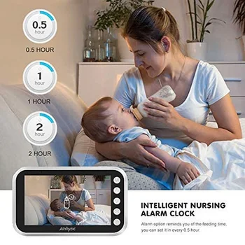 Bezvadu Video Krāsu Baby Monitors ar Kameru Uzraudzības Iekštelpu Wifi Auklīte Drošības Elektronisko Babyphone Raudāt, bērnu Barošanas