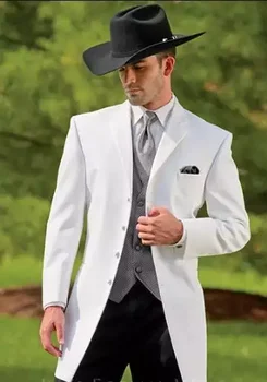Vintage Rietumu Tuxedos Slim Fit Līgavainis Melnā Uzvalkā Mans Tērpi Kāzu Vakariņas Uzvalks Vīriešiem Balles Tērps 3 Gabali(Jaka+Bikses+Veste)