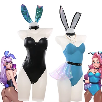 Anime Spēle LOL KDA Seraphine&Evelyn Trušu Bunny Girl Sexy Peldkostīms Cosplay Kostīms Sieviešu Halloween Bezmaksas Piegāde 2020 Jaunas