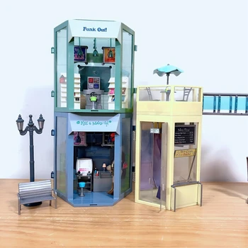 Bratz Lelle Princese Sapņo par Modes Street View Veikals Nams Meitene Spēlēt Māja Rotaļlietas Piederumi