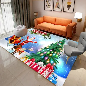 Dzīvojamā Istaba Paklāju Ziemassvētku Modelis Bērnu Segas Bērnu Istabas Apdare Lielu Paklāju Mājās, Priekšnams, Guļamistaba, Pledi Bērnu Gultas Mat