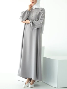 Musulmaņu Modes Turban Kleita Dubaija Abaya TurkeyEurope Islāma Apģērba Abayas Sievietēm, Omāna Drēbes Musulman De Moda Femme Vestidos