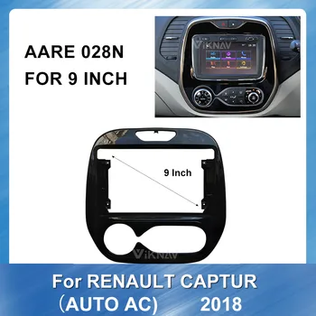 2din 9 collu Auto Radio instalācijas DVD GPS Plastmasas Josla Panelis rāmis RENAULT Captur auto AC 2018 auto Dash Mount Kit
