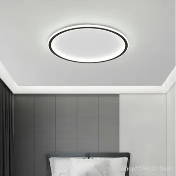 Jaunu, Modernu Vienkāršu LED Lustras Gaismas Apļveida Ultra Plānas Griestu Dzīvojamā Istaba Guļamistaba Apgaismojums Telpu Led Gaismas Armatūra Aptumšojami