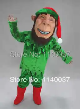Talismans Karstā Pārdošanas Zaļā Ziemassvētku Elf Talismans Kostīmu Pieaugušo Apģērbs Atbilstu Masku ziemas Brīvdienu Puse Karnevāls